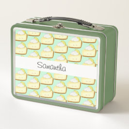 かわいい鍵ライムパイ メタルランチボックス