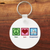 かわいい鍼治療 キーホルダー (正面)