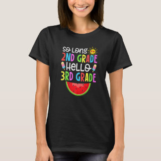 かわいい長い2年生おもしろいこんにちは3年生 Tシャツ