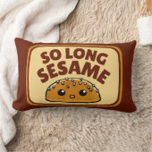 かわいい長くてかわいいゴマパン ランバークッション (ブランケット)