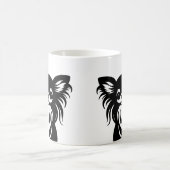 かわいい長髪のチワワ漫画 コーヒーマグカップ (中央)