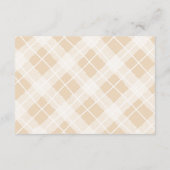 かわいい間抜けガチョウ赤ちゃんシャワーおむつラッフル エンクロージャーカード (裏面)