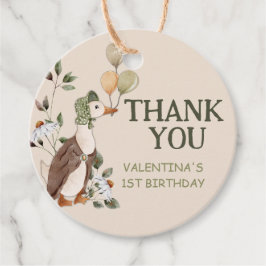 かわいい間抜けワンガースヴィンテージ第1誕生日 フェイバータグ