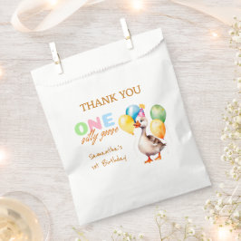 かわいい間抜けワンガース1歳の誕生日ありがとう フェイバーバッグ