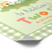 かわいい間抜け2ファームグース誕生日ウェルカムサイン ポスター (角)