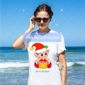 かわいい陽気なクリスマスエルフ Tシャツ