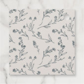 かわいい陽気なバラフローラティーポット任意の年齢誕生日 フェイバータグ (裏面)