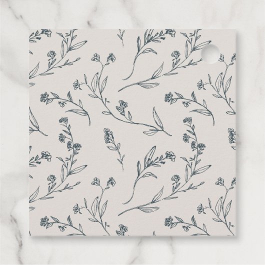 かわいい陽気なバラフローラティーポット任意の年齢誕生日 フェイバータグ (裏面)