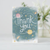 かわいい陽気な星空 サンキューカード (スタンド正面)