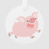 かわいい陽気な漫画ピグアクリルオーナメント オーナメント (正面)