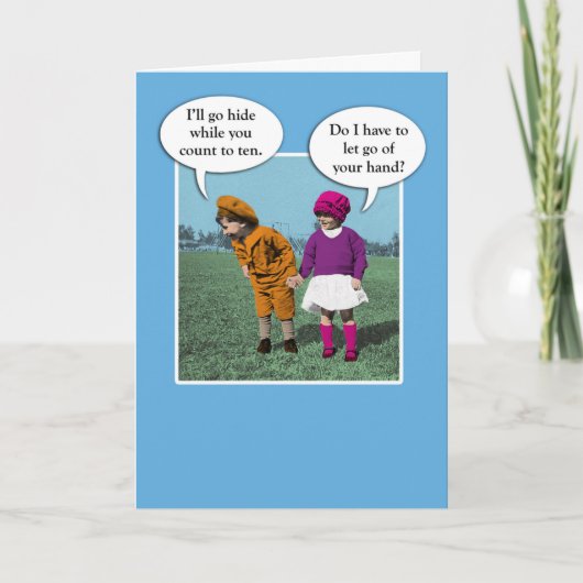 かわいい隠れて愛とロマンスを求める カード (正面)