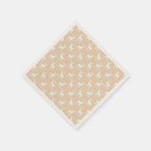 かわいい雄シカ柄 スタンダードカクテルナプキン (角)