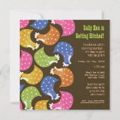 かわいい雌鳥たちの夜の独身最後の夜会 招待状 (裏面)