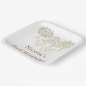 かわいい雌鳥の農場の納屋の誕生日パーティー ペーパープレート (傾斜あり)