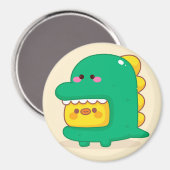 かわいい雛がDINOの衣装を着て マグネット (正面/裏面)