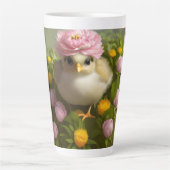 かわいい雛と花の春 カフェラテマグ (正面)