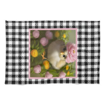 かわいい雛と花イースター