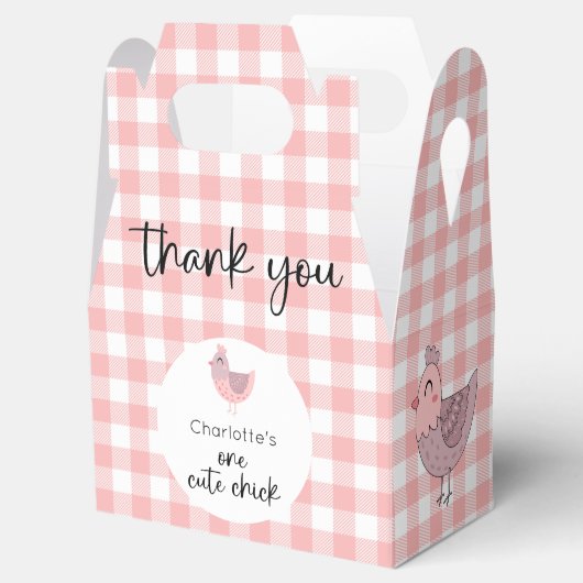 かわいい雛1歳の誕生日 フェイバーボックス (オープン)