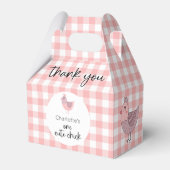 かわいい雛1歳の誕生日 フェイバーボックス (正面サイド)