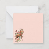 かわいい雨の日のクマ ノートカード (裏面)