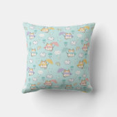 かわいい雨の日のパターン装飾用クッション クッション (裏面)