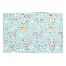 かわいい雨の日の模様の枕ケース 枕カバー