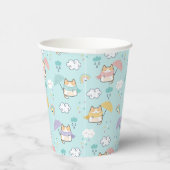 かわいい雨の日パターンペーパーカップ 紙コップ (右)