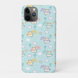 かわいい雨の日パターン iPhone 11 PROケース