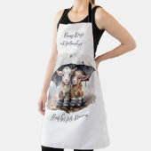 かわいい雨の日ヤギ エプロン (インサイチュ)