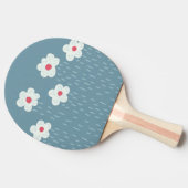 かわいい雨雲の雨の天候の花 卓球ラケット (横)