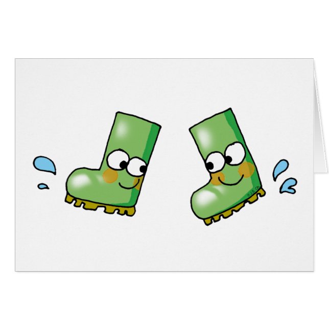 かわいい雨靴 (正面横)