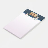 かわいい雪だるまがクリスマスを祝う ポストイット (アングル)