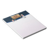 かわいい雪だるまが楽しいクリスマスを祈る ノートパッド (アングル)