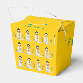 かわいい雪だるまとストッキングクリスマス フェイバーボックス