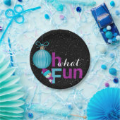 かわいい雪だるまと休日オーナメント ペーパープレート (パーティー)