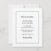 かわいい雪だるまと居心地の良いホームホリデームービング 案内状 (裏面)