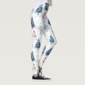 かわいい雪だるまと雪の木 レギンス (右)