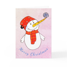 かわいい雪だるまと雪の結晶の子供たちのクリスマス