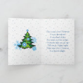 かわいい雪だるまと2つの小さなネズミカード シーズンカード (内部)