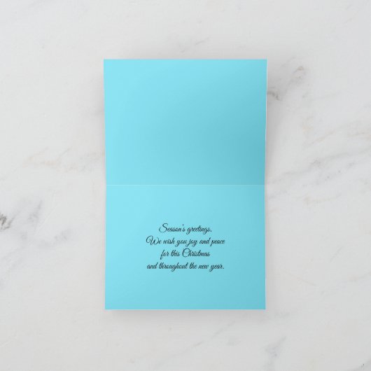 かわいい雪だるまのクリスマスセット, シーズンカード (内部)