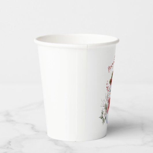 かわいい雪だるまのクリスマス紙コップ 紙コップ (右)