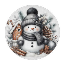 かわいい雪だるまのクリスマス
