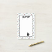 かわいい雪だるまのクリスマス リストパッド ポストイット (デスク上)