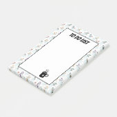 かわいい雪だるまのクリスマス リストパッド ポストイット (アングル)