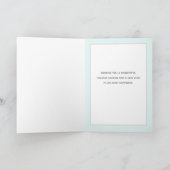 かわいい雪だるまのホリデーカード シーズンカード (内部)