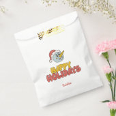 かわいい雪だるまのホリデーパーティ フェイバーバッグ (封をした状態)