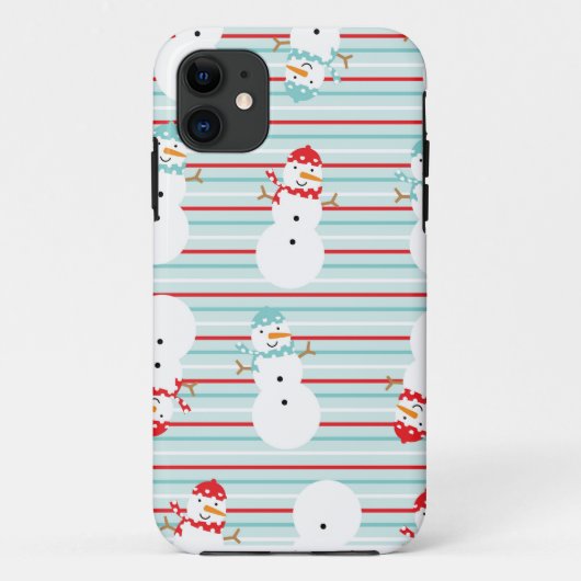 かわいい雪だるまの冬のデザインのiPhone 5の場合 Case-Mate iPhoneケース (裏面)