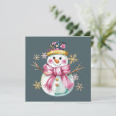 かわいい雪だるまの冬のホリデー クリスマス フェスティバル (スタンド正面)