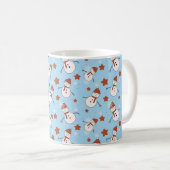 かわいい雪だるまの冬のマグカップ コーヒーマグカップ (正面右)