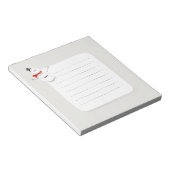 かわいい雪だるまの冬ノートブック ノートパッド (アングル)